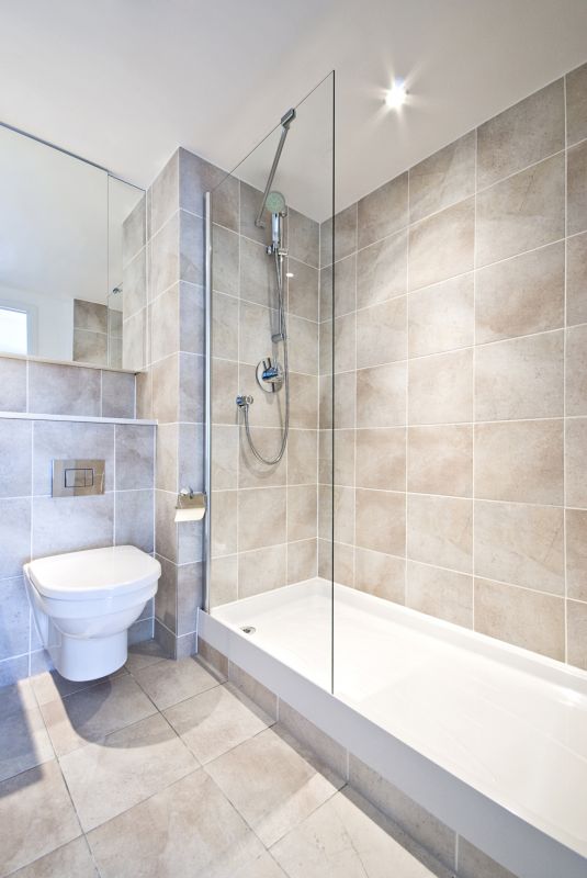 Contemporary Shower with Niche